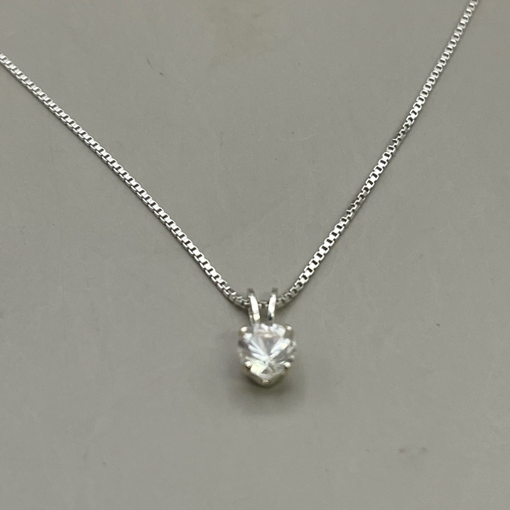 Timeless Sterling Silver and Morganite Solitaire Pendant Necklace